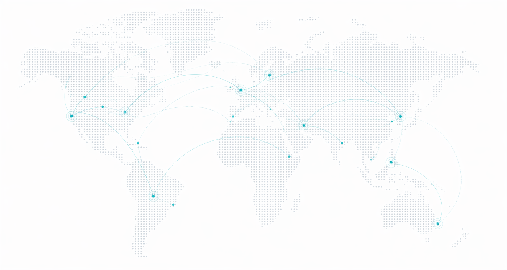 Global map showing ValistiQ's international reach across jurisdictions with trusted legal and advisory connections worldwide